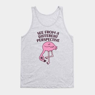 Cute Flamingo See From A Different Perspective Tank Top